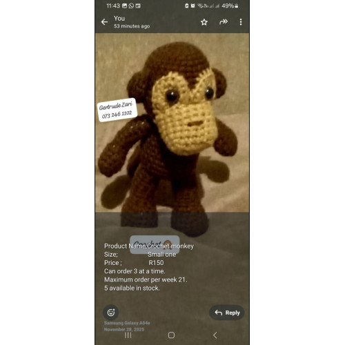 Crochet Monkey